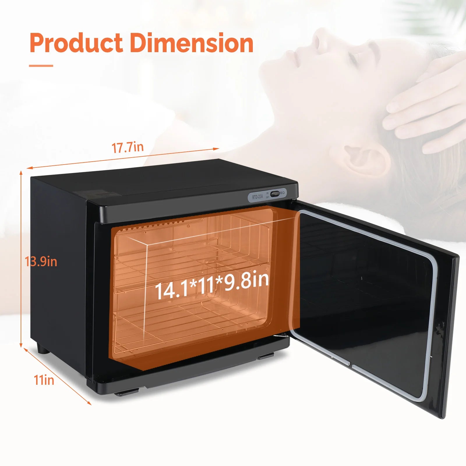 OmySalon 23L Hot Towel Warmer Cabinet for Facials Massage