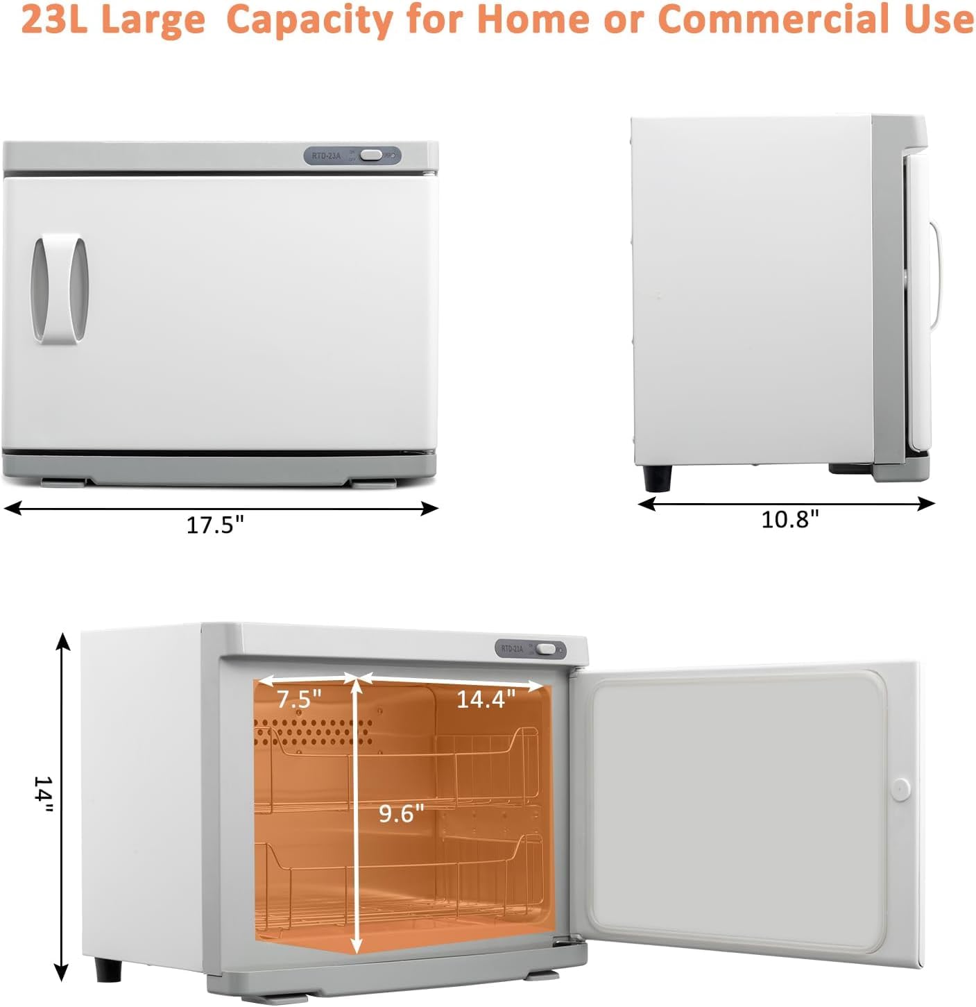 OmySalon 23L Hot Towel Warmer Cabinet for Facials Massage