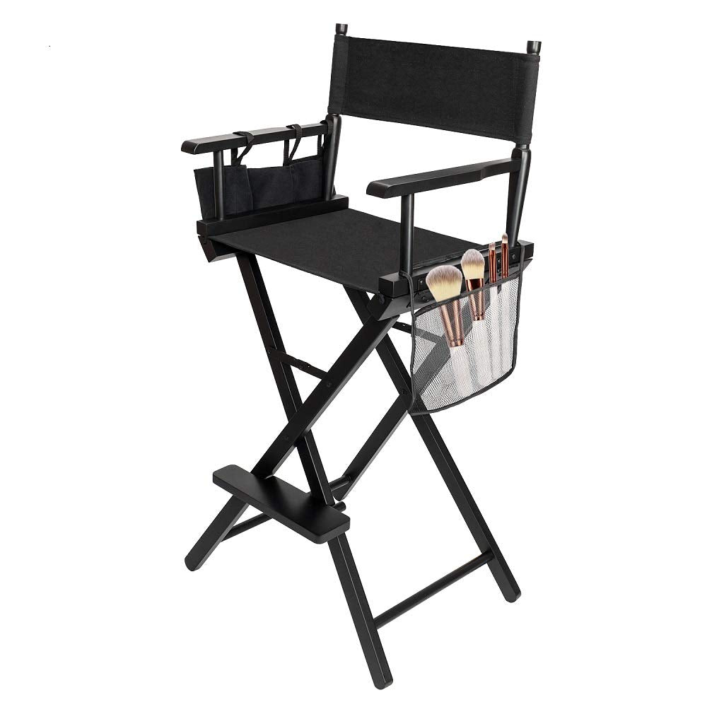 Omysalon 31in Director's Chair Folding Artist Makeup Chair