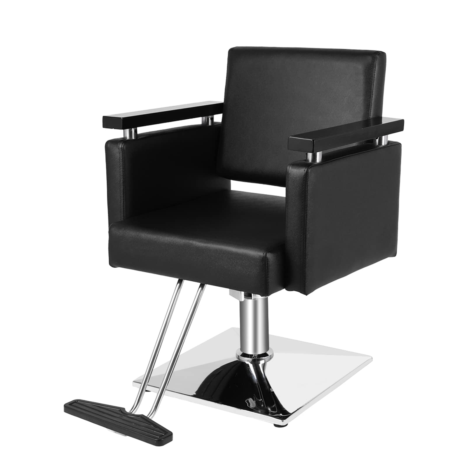 Omysalon Hydraulic 360-Degree Swivel Hair Stylist Salon Styling Chair