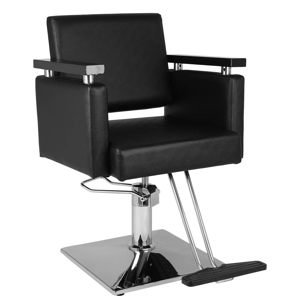 Omysalon Salon Styling Chair for Hiar Stylist Black